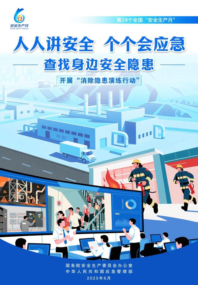 年全国“安全生产月”活动主题海报释义开元棋牌查找身边安全隐患！2025(图2)